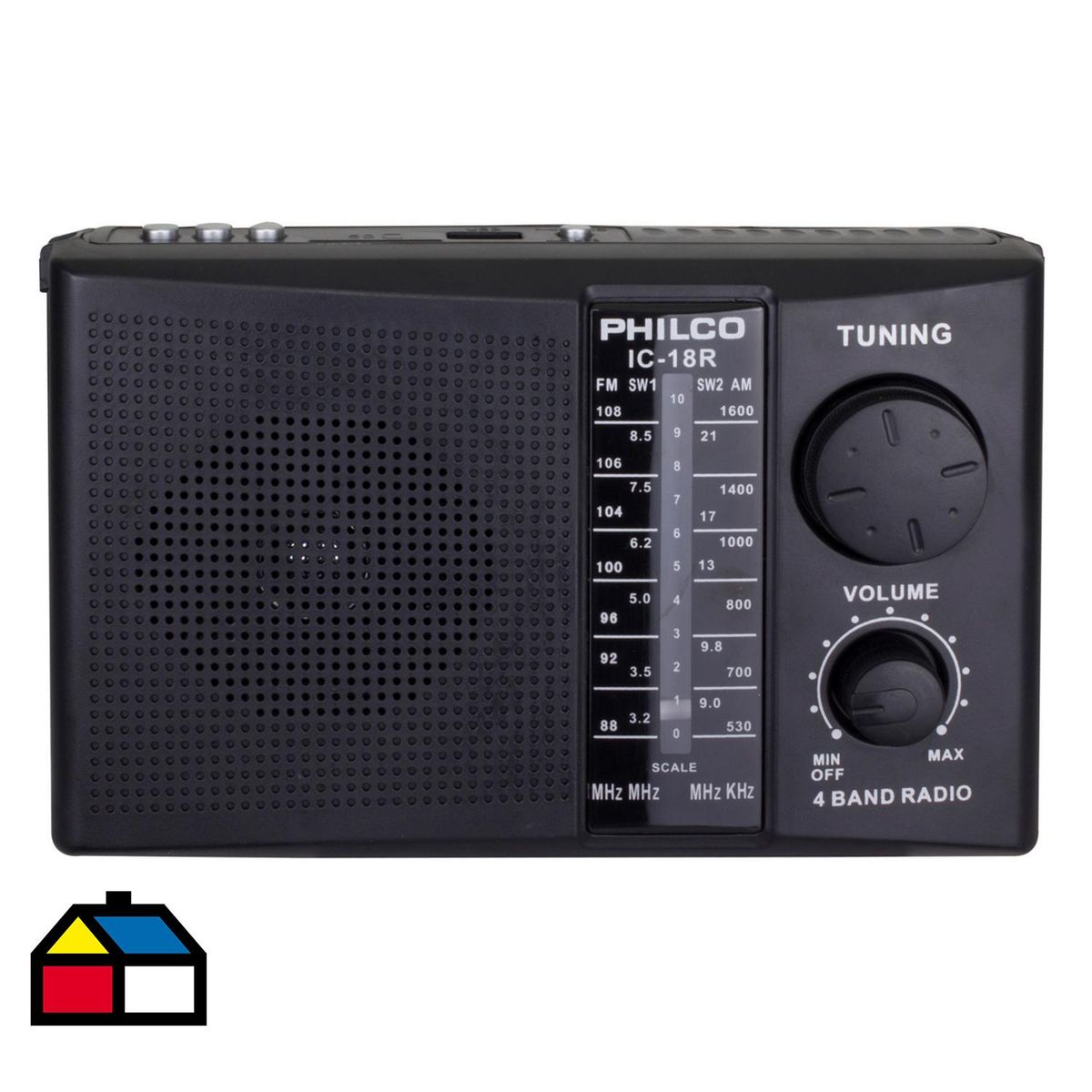 PHILCO - Radio multibanda USB/SD recargable
