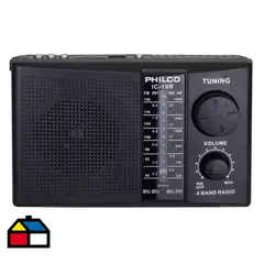 PHILCO - Radio multibanda USB/SD recargable