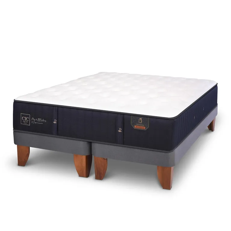 CIC Cama 2 plazas Europea Premium Gris