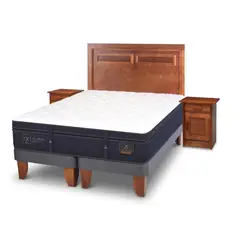 CIC - Cama Europea Super Premium 2 plazas BD + muebles
