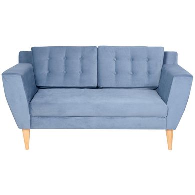 Sof 2 cuerpos 150x75x72 cm azul