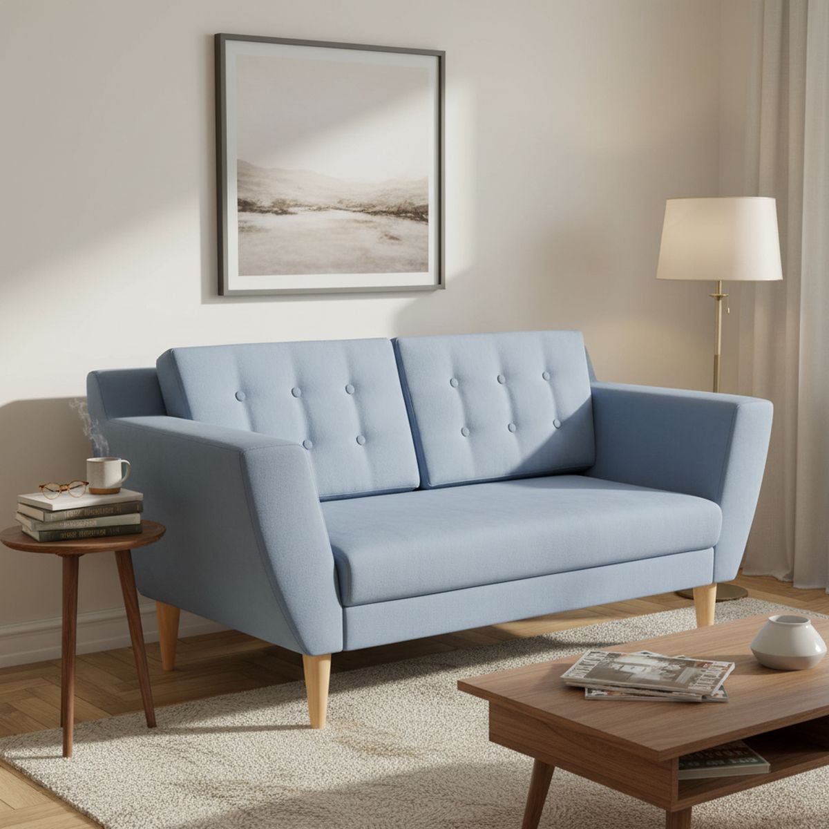 NUEVALINEA - Sofá 2 cuerpos 150x75x72 cm