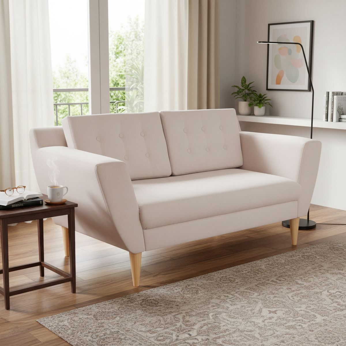 NUEVALINEA - Sofá 2 cuerpos 150x75x72 cm