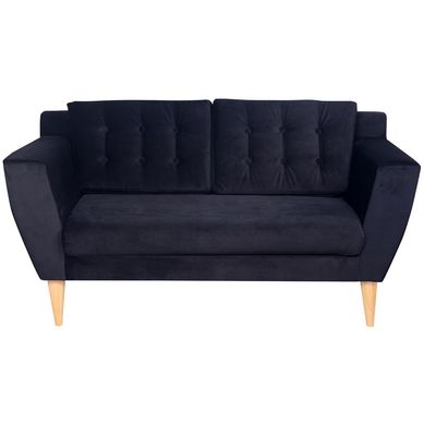Sof 2 cuerpos 150x75x72 cm negro