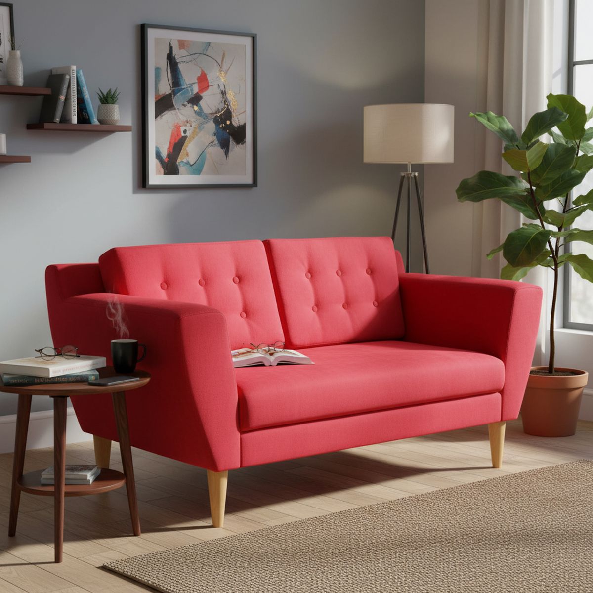 NUEVALINEA - Sofá 2 cuerpos 150x75x72 cm