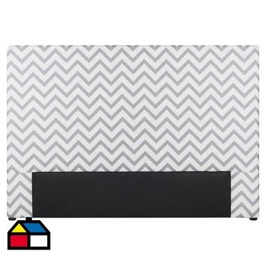 Respaldo 170x8x130 cm blanco/gris