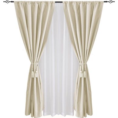 Combo cortina sun-out + velo 140x220 cm beige