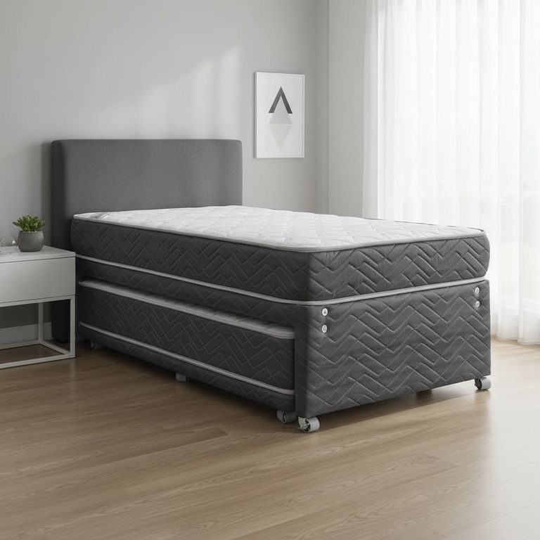 Cama 1.5 plazas Nido Apolo Gris