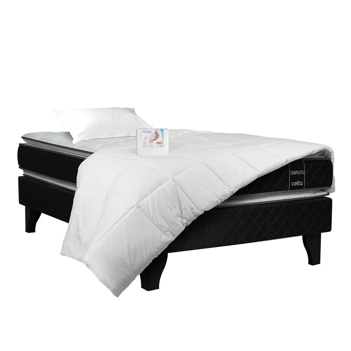 CELTA - Box Ibérico Terapéutico Iberico 1.5 plazas Gris claro