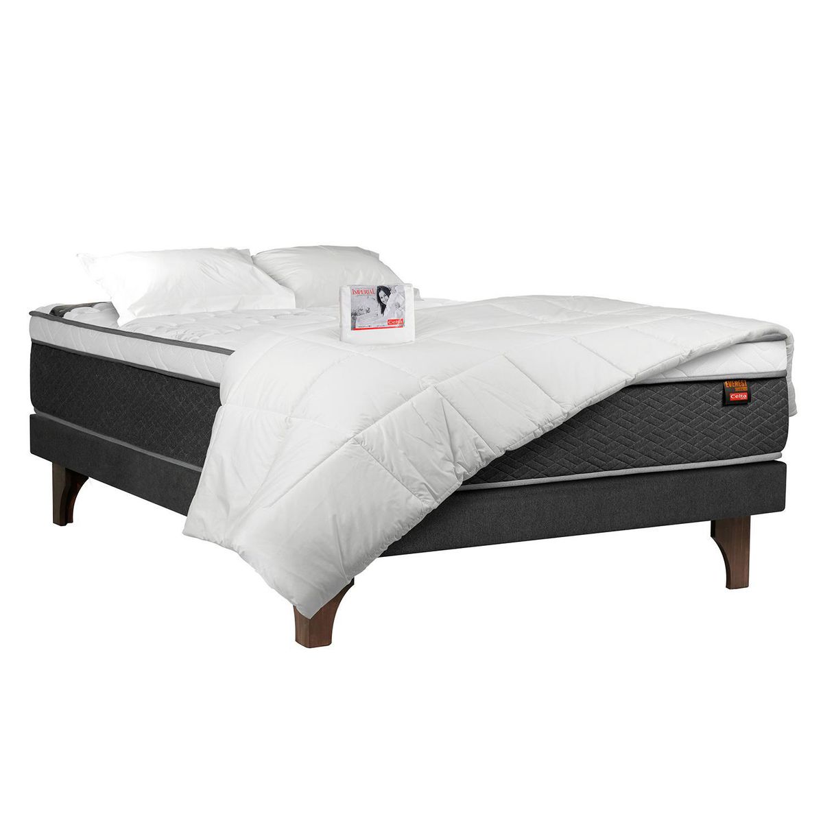 CELTA - Box Iberico 2 plazas Gris Oscuro