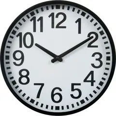 RONDA - Reloj redondo 30x30x4 cm negro