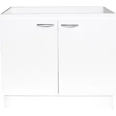 KHOR - Mueble lavaplato melamina 100 cm blanco