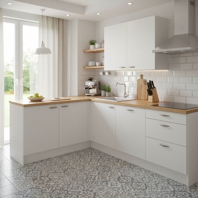 Imagen 2 del producto Mueble lavaplato melamina 100 cm blanco