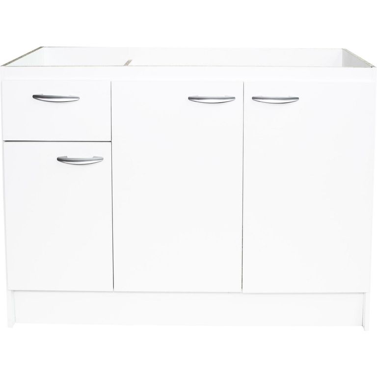 Mueble Lavaplato Melamina 120 cm Blanco