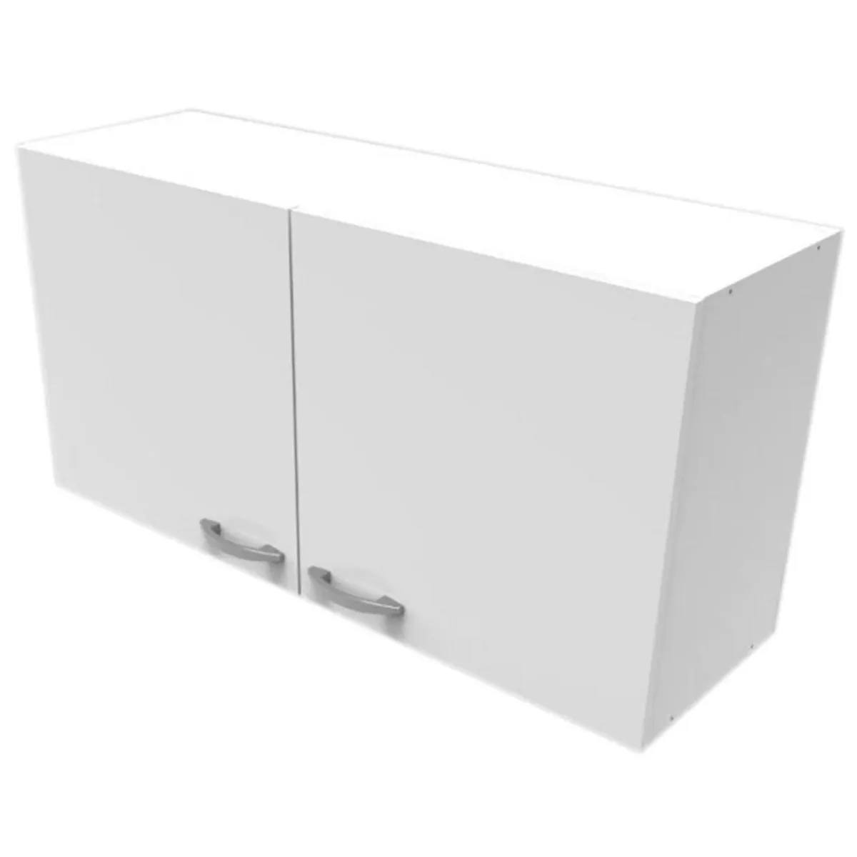 KHOR - mueble mural 100 cm 2 puertas melamina blanco