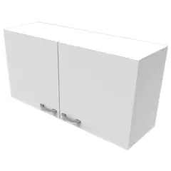 KHOR - Mueble mural 100 cm 2 puertas melamina blanco