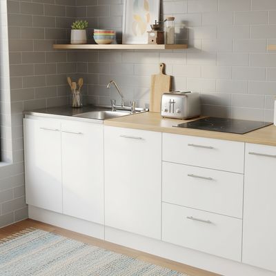 Imagen 2 del producto Kit mueble lavaplatos 80 cm izquierdo con rebalse