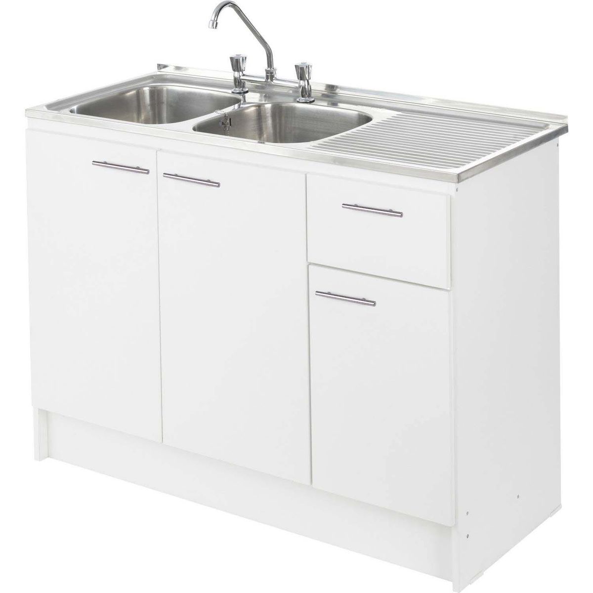 KHOR - kit mueble lavaplatos 120 cm derecho con rebalse
