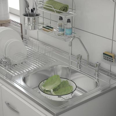 Imagen 2 del producto Kit mueble lavaplatos 120 cm izquierdo con rebalse