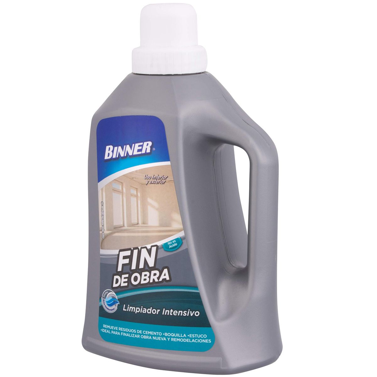 BINNER - Limpiador Fin de Obra Binner Remueve Cemento y Estuco 1 Litro