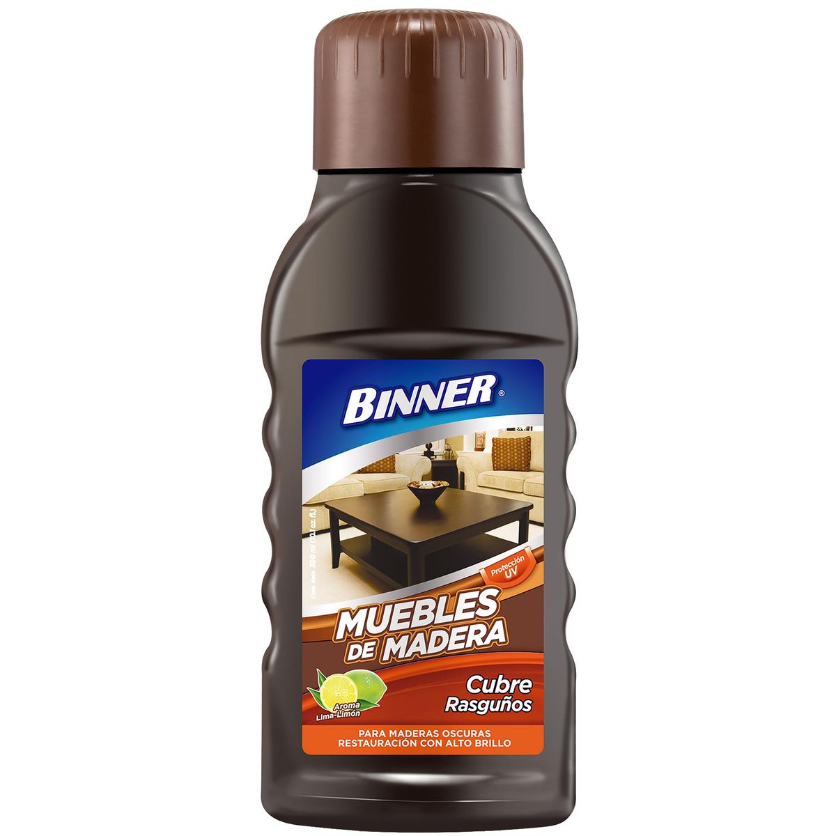 BINNER - Cubre Rasguños Binner 300 ml para Muebles de Oscura