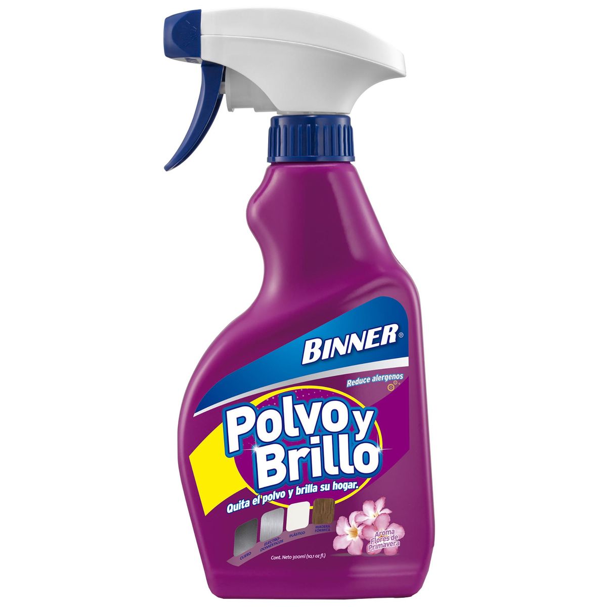 BINNER - Limpiador Multiuso Binner 300 ml Flores de Primavera para Polvo