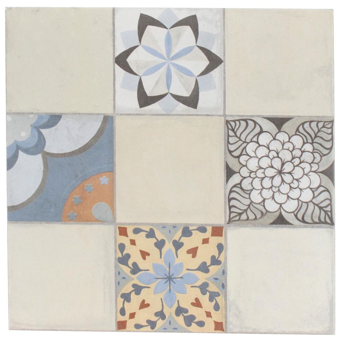 CORDILLERA - Cerámica 45.3x45.3 cm Quadrat Multicolor 2.05 m2