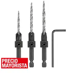 DEWALT - Set de brocas avellanadoras 3 unidades