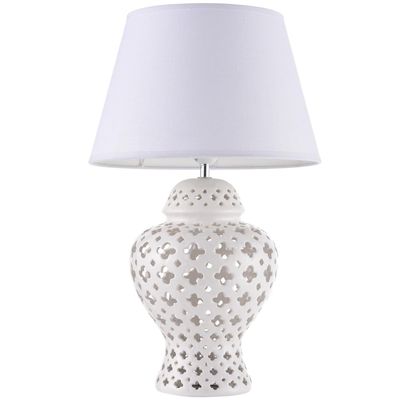 Imagen 2 del producto Lámpara Mesa Bodrum Blanco 25x51 cm