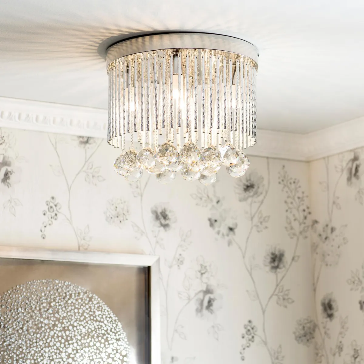 JUST HOME COLLECTION - Lámpara Techo Split 5 Luces Cristal