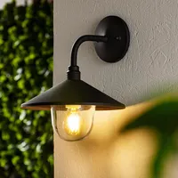 Apliqué de muro 60 W negro mate