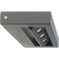 Apliqué de muro LED 7,5 W Gris