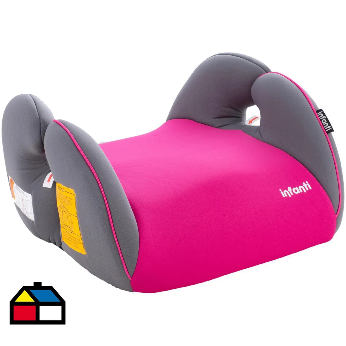 INFANTI - Alzador Infantil Auto Infanti Fibra Rosado Desde 6 Años