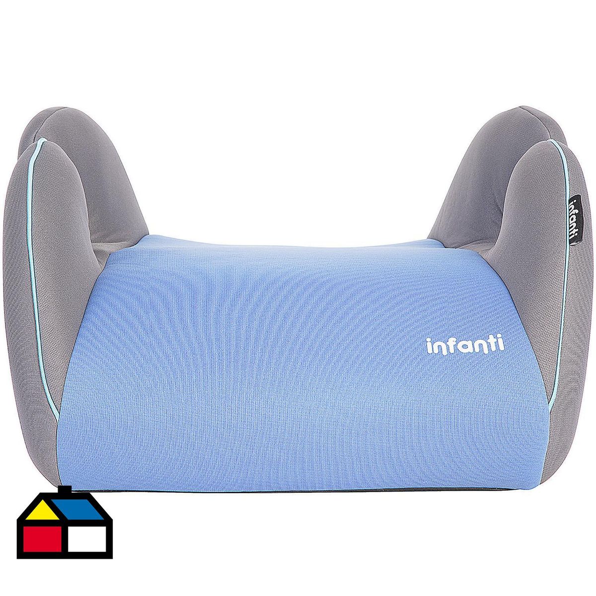 INFANTI - Alzador infantil para auto desde 6 años fibra azul