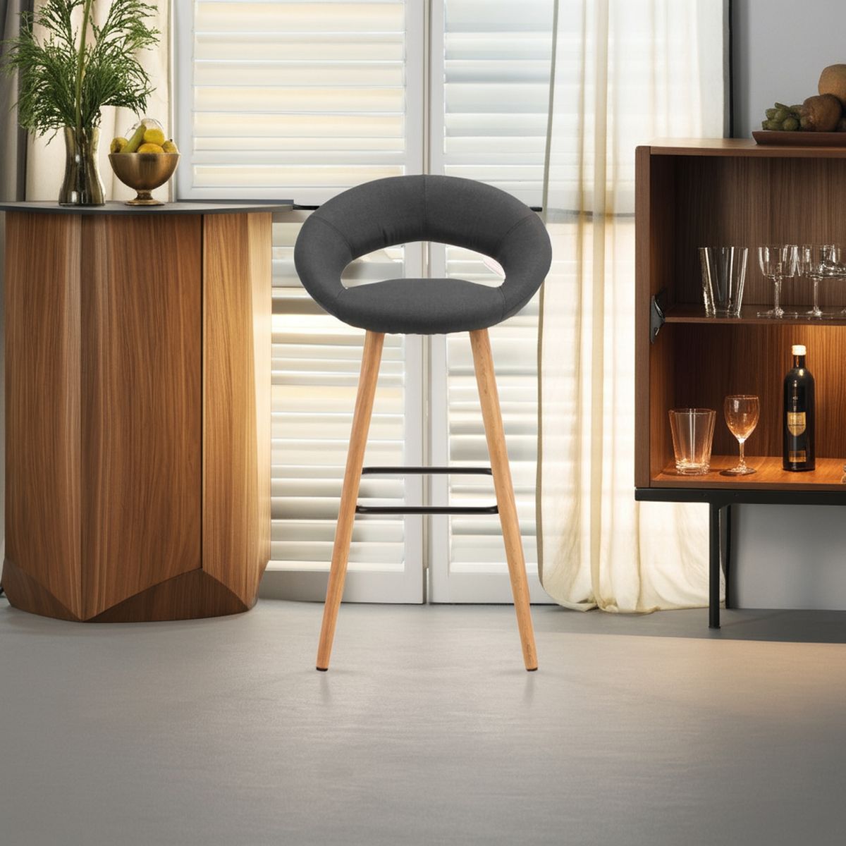 JUST HOME COLLECTION - Piso Bar Gris 98x55.5x49 cm