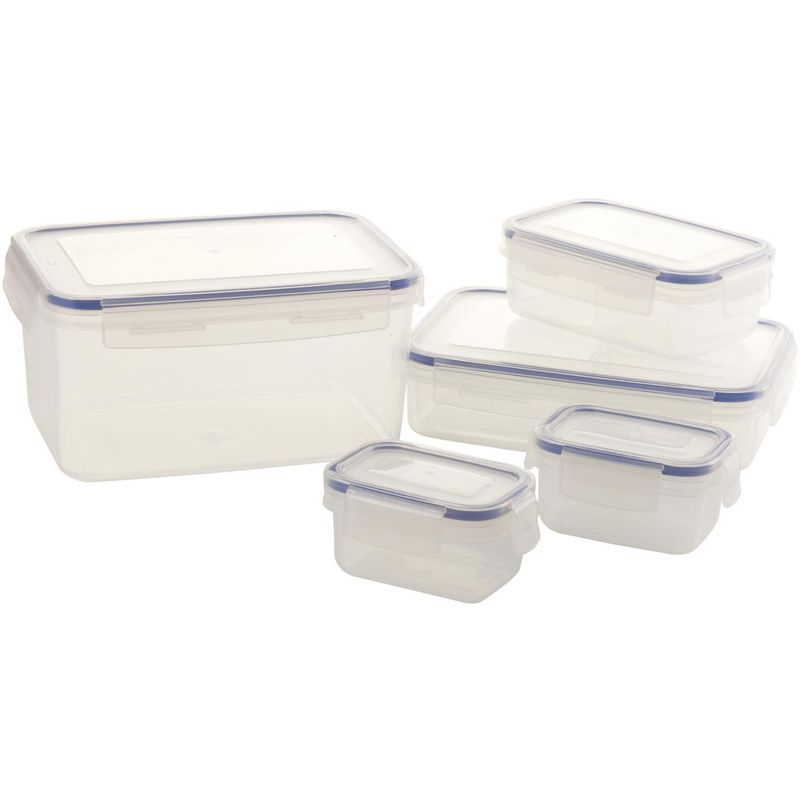KOMAX - Set de 6 Contenedores de Alimentos Plástico 2.4 l