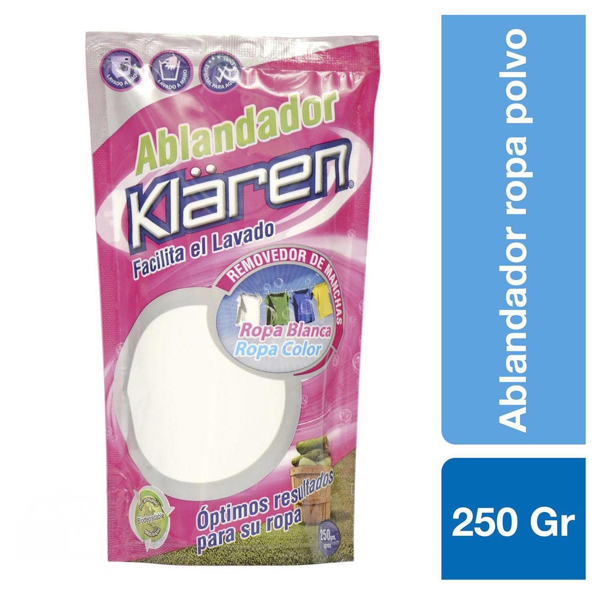 KLAREN - Ablandador en polvo 250 gr bolsa