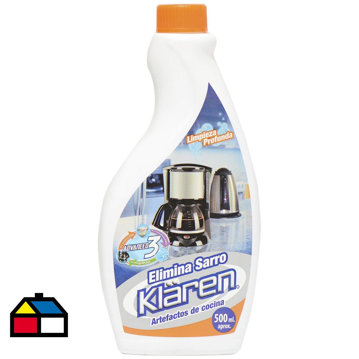 KLAREN - Eliminador de Sarro Klaren 500 ml para Cocina y Hervidores
