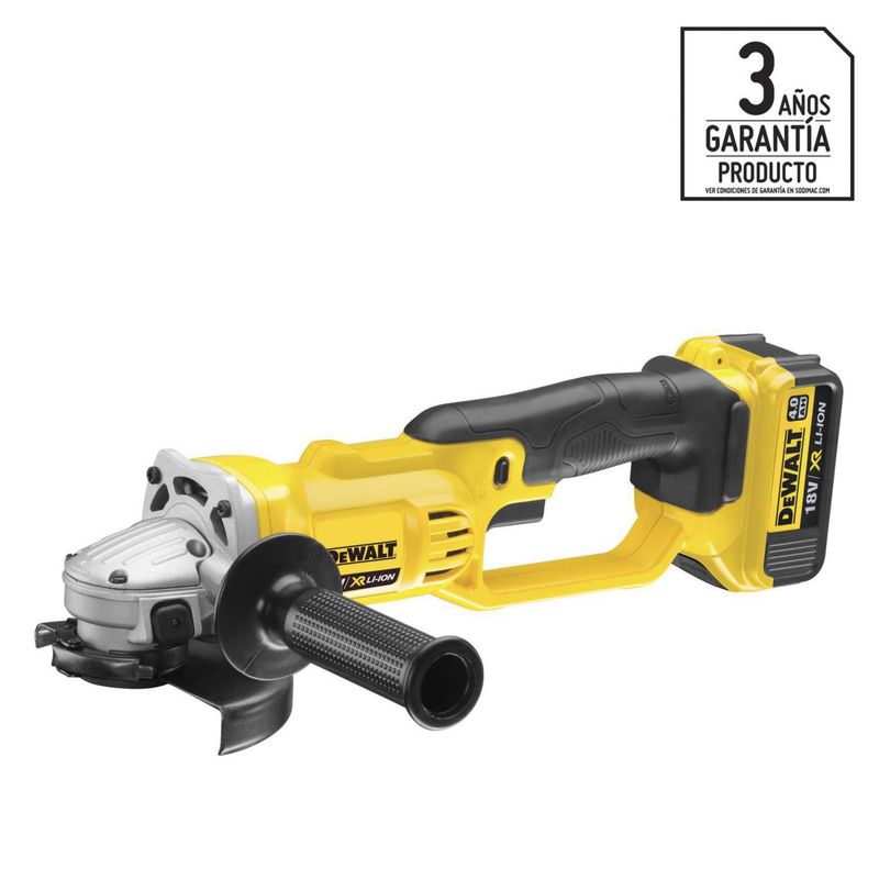 DEWALT - Esmeril angular inalámbrico 4,5" 20V + 2 baterías
