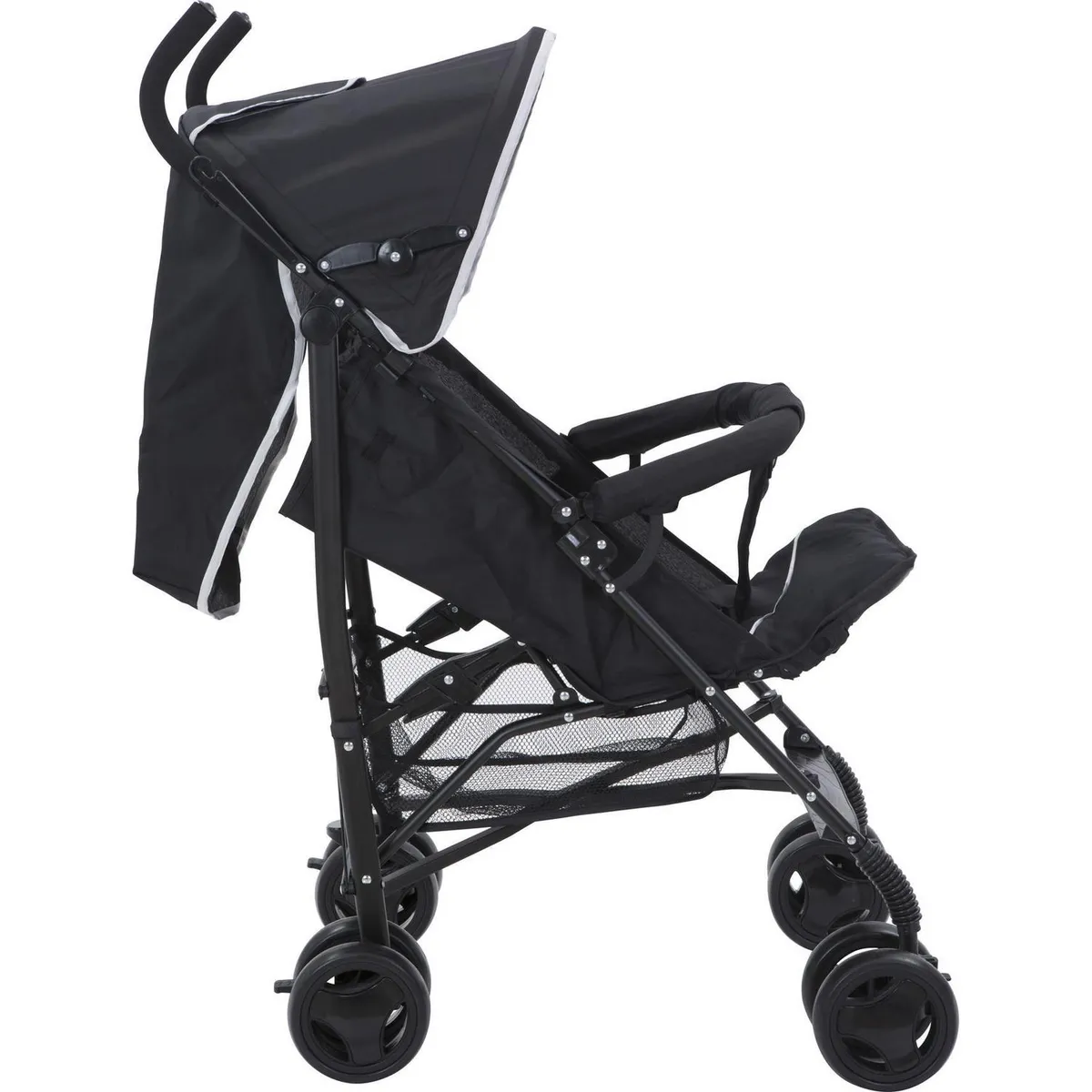 KIDSCOOL - Coche paraguas 110x50x67 cm negro