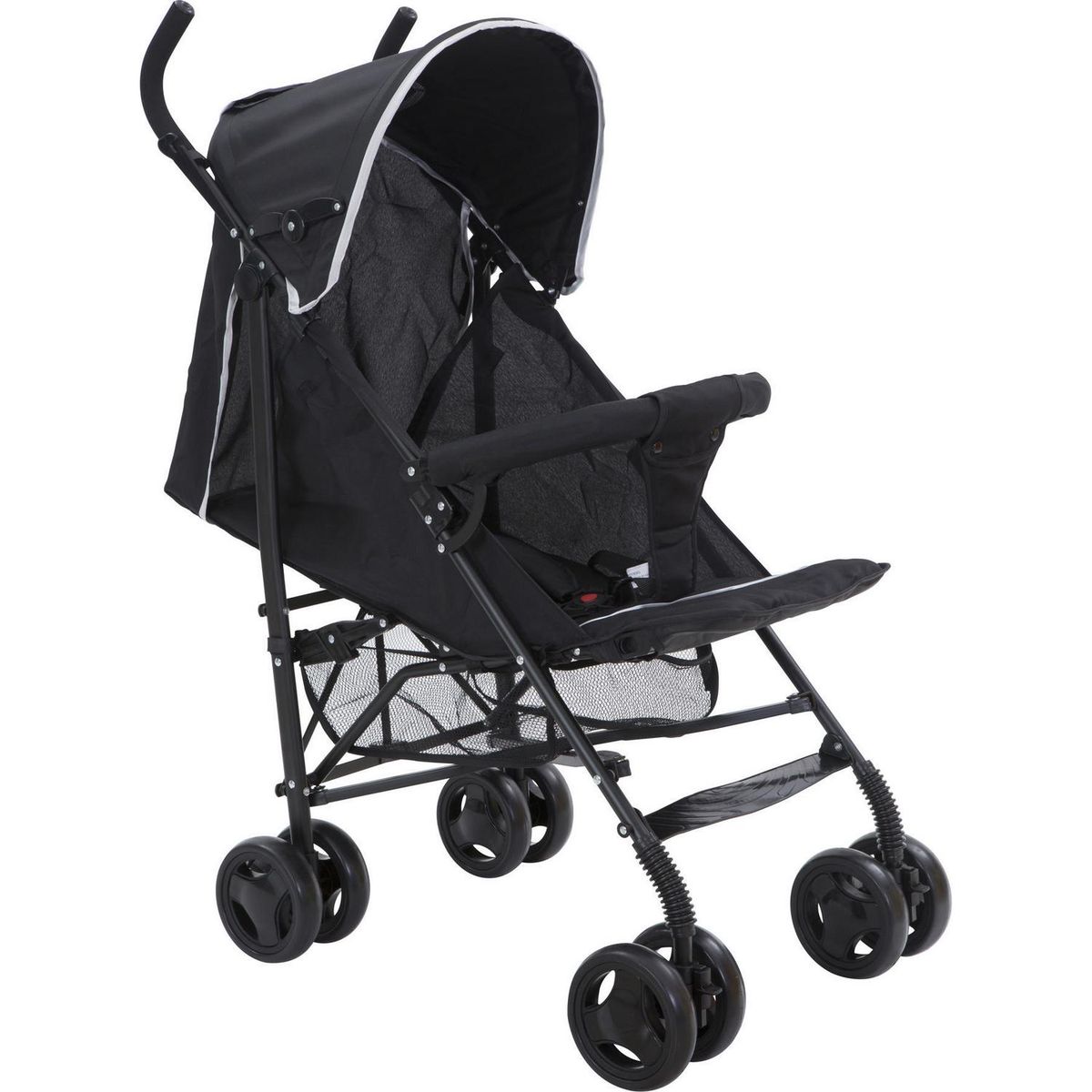 KIDSCOOL - Coche paraguas 110x50x67 cm negro