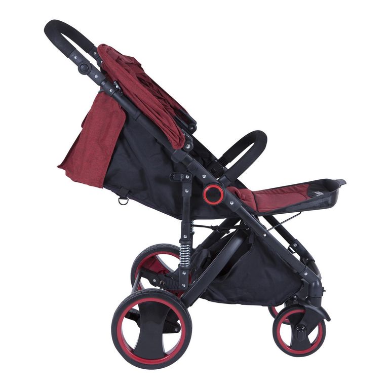 KIDSCOOL Coche de paseo 104x57x82 cm rojo
