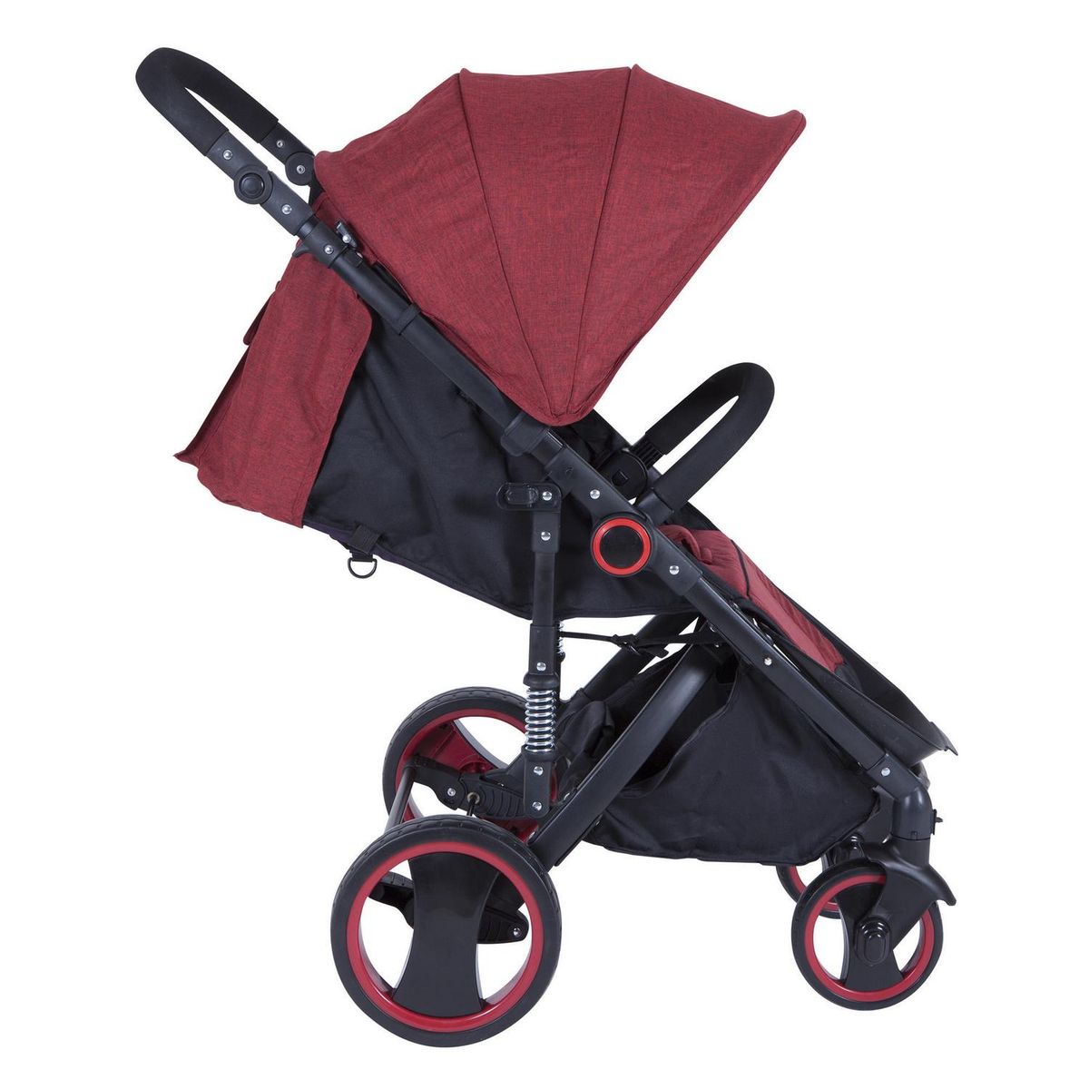 KIDSCOOL - Coche de paseo 104x57x82 cm rojo