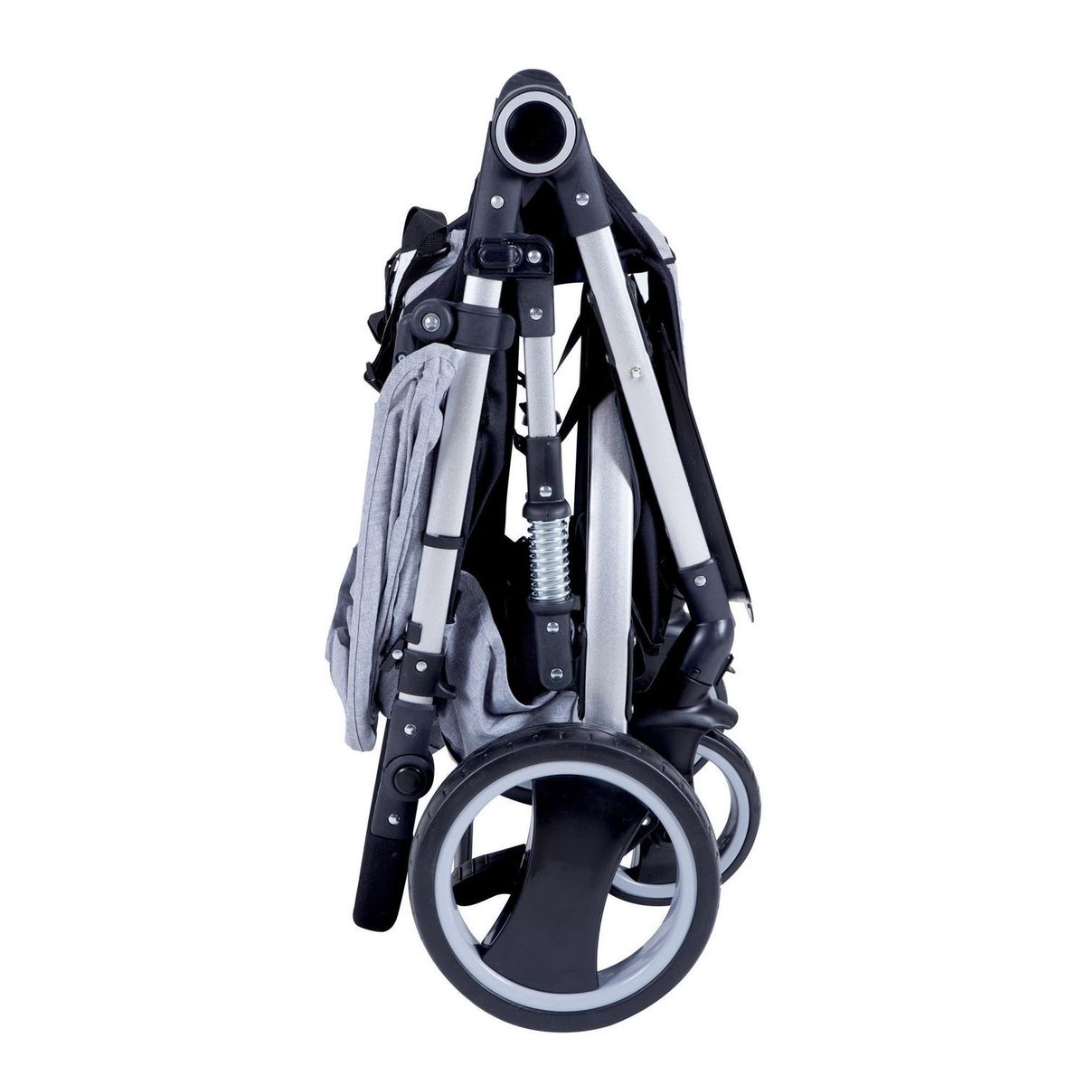 KIDSCOOL - Coche de paseo 104x52x87 cm gris