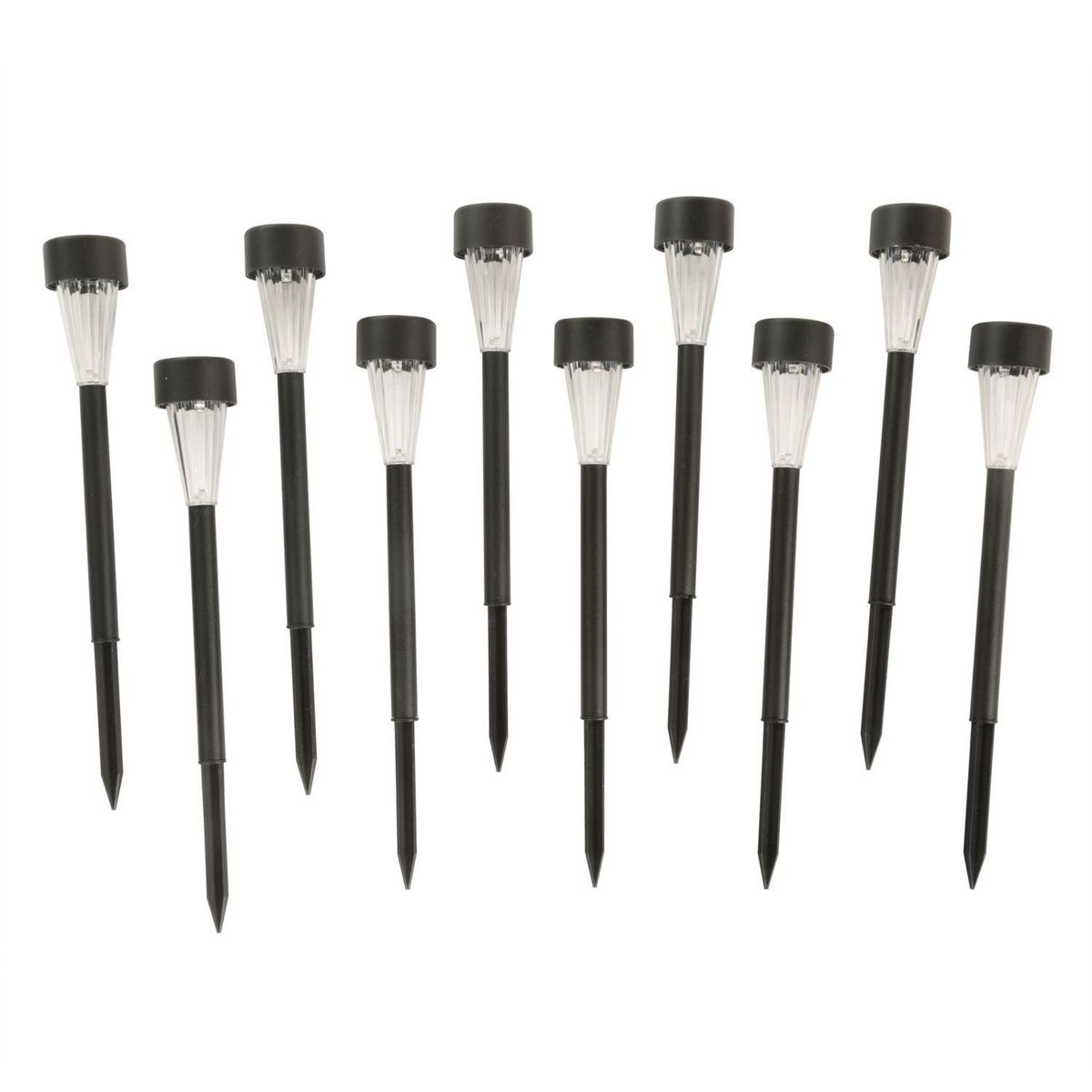 JUST HOME COLLECTION - Pack 10 Estacas Solares Led 1 W IP54 Luz Fría