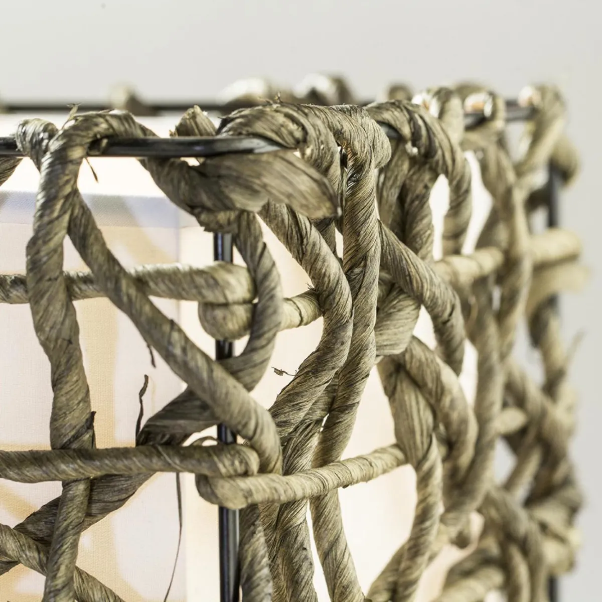 JUST HOME COLLECTION - Lámpara Colgante Rectangular Ratán Café