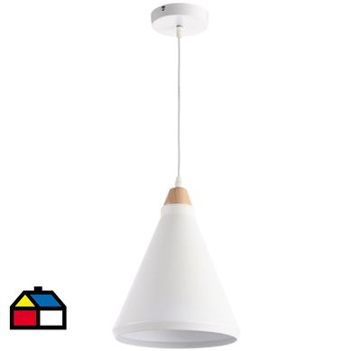 Lmpara de colgar Metal Braga Blanca.