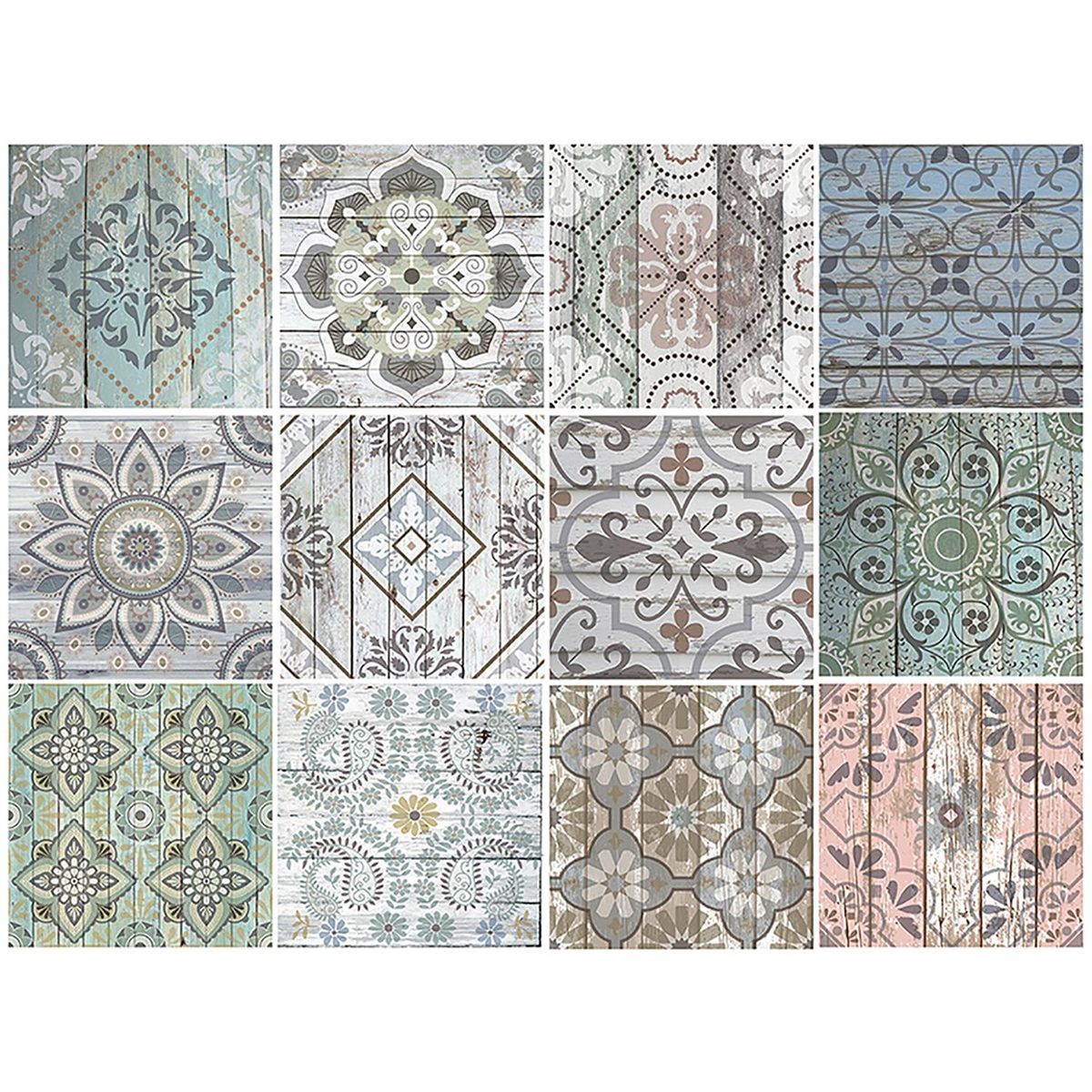 VALDECO - Stickers Kayu 15x15 cm 12 unidades