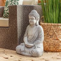 Buda Sentado Gris 59x38.5 cm