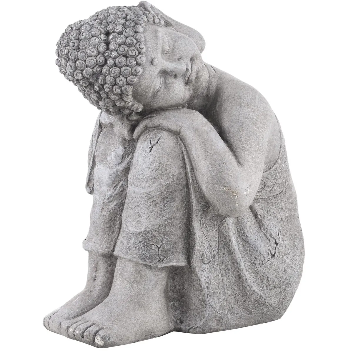 JUST HOME COLLECTION - Buda durmiendo de poliresina 30x40x48 cm